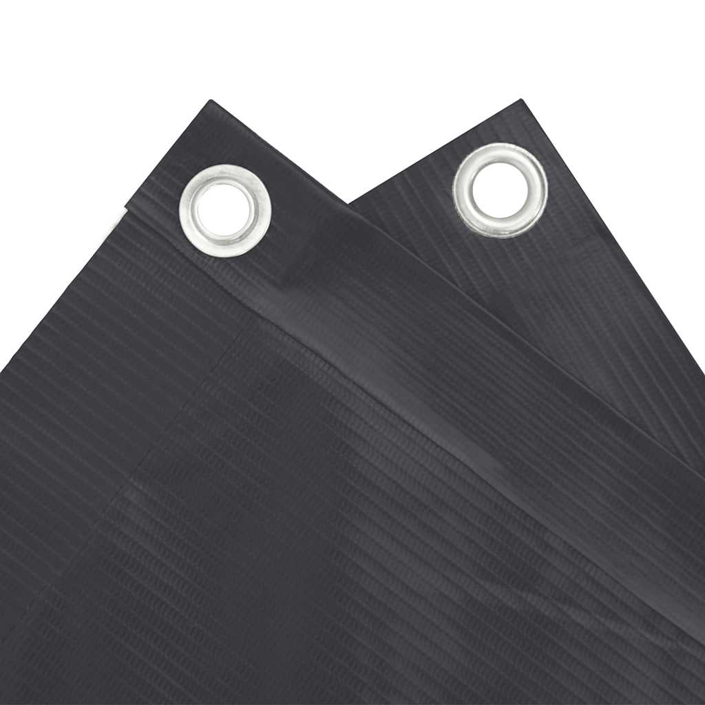 antracitszürke PVC belátás elleni erkélyparaván 400x90 cm