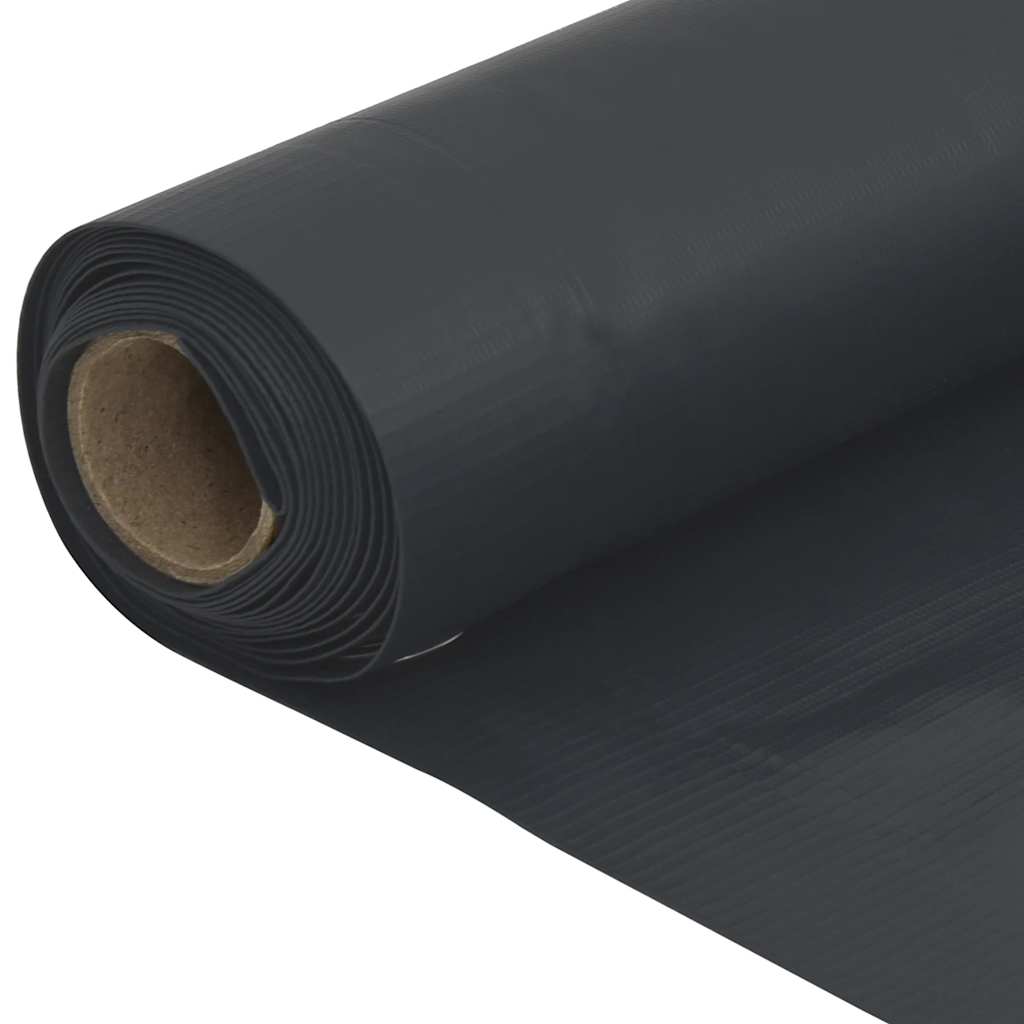 antracitszürke PVC belátás elleni erkélyparaván 400x90 cm