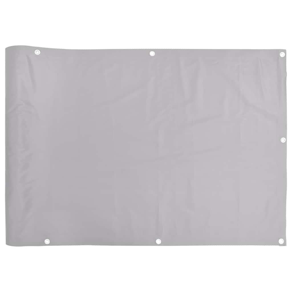 szürke PVC belátás elleni erkélyparaván 500x90 cm