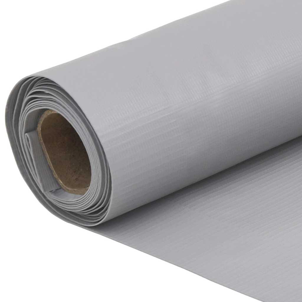 szürke PVC belátás elleni erkélyparaván 500x90 cm