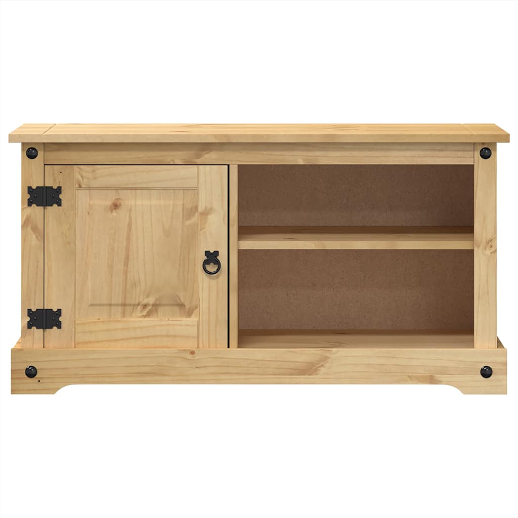 Corona tömör fenyőfa TV-szekrény 100 x 40 x 52 cm