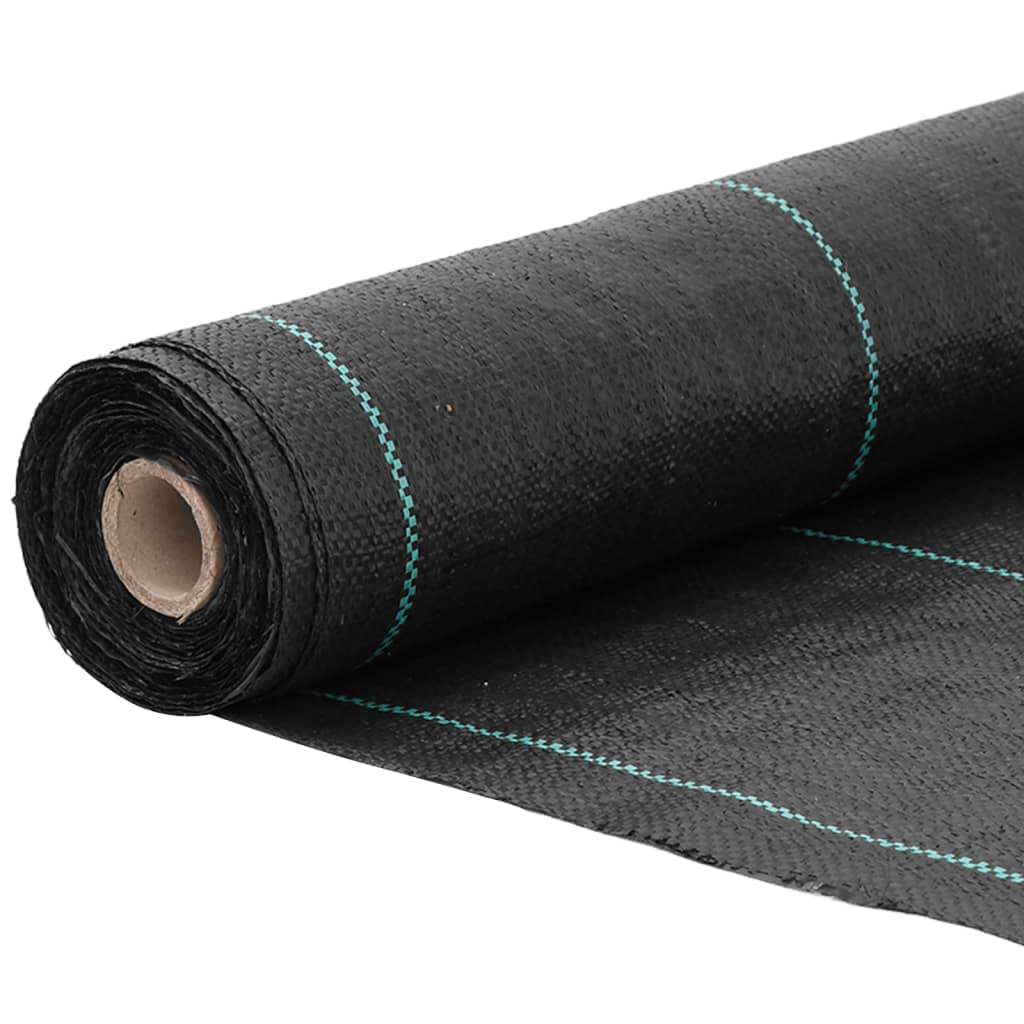 fekete PP talajtakaró membrán 1,5x150 m