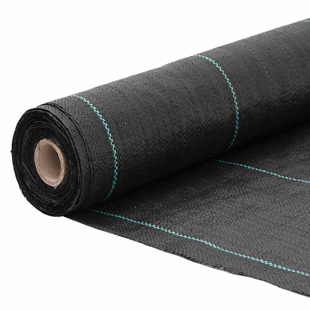 fekete PP talajtakaró membrán 1,5x25 m