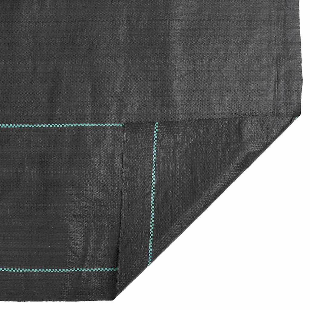 fekete PP talajtakaró membrán 1,5x25 m