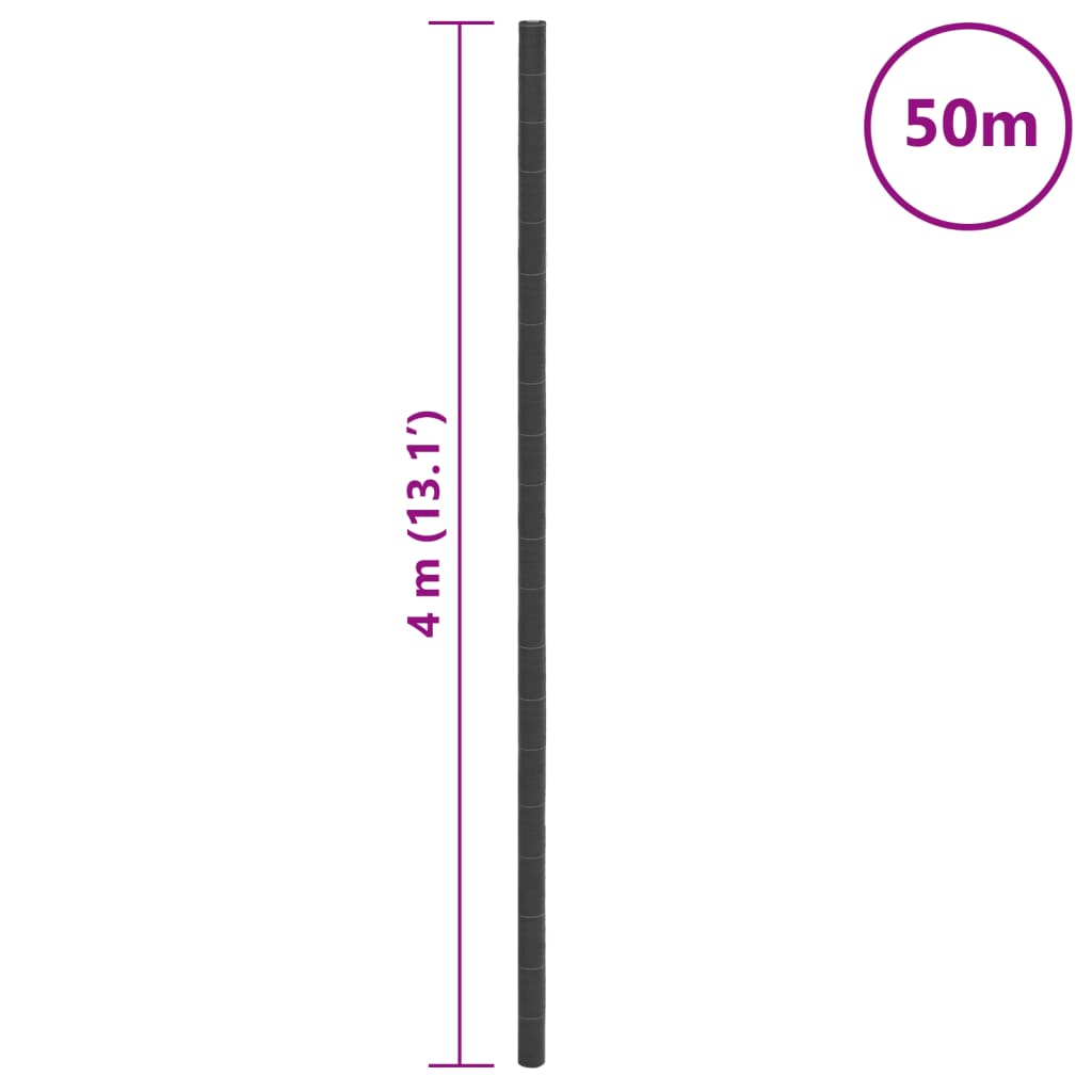 fekete PP talajtakaró membrán 4x50 m