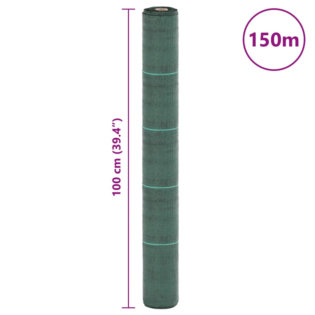 zöld PP talajtakaró membrán 1x150 m