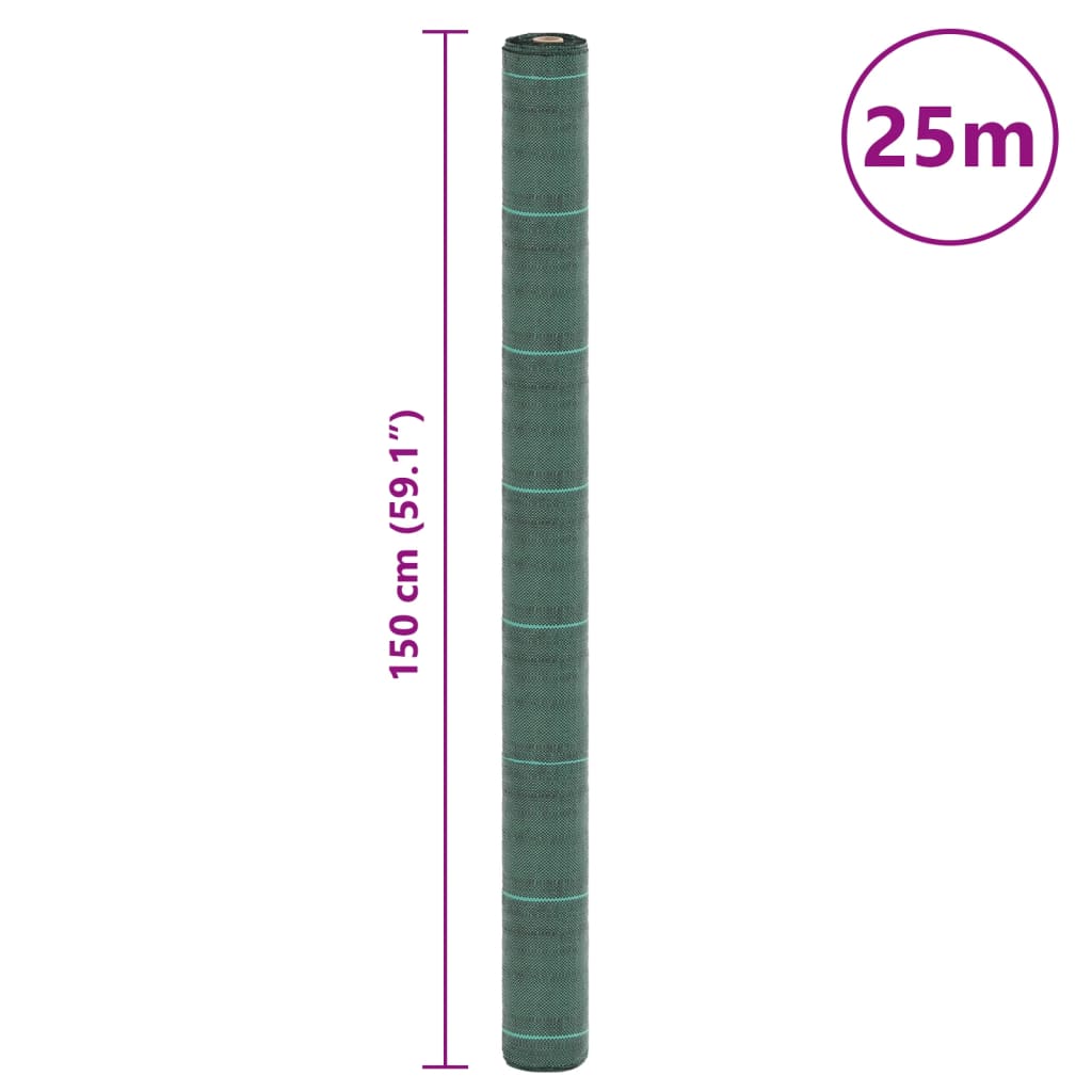 zöld PP talajtakaró membrán 1,5x25 m