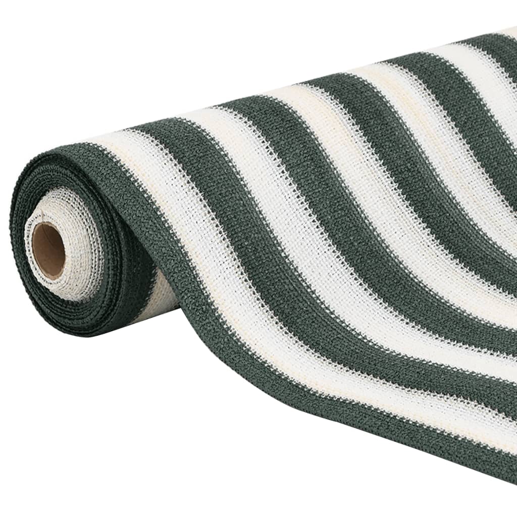 zöld és fehér HDPE belátásgátló háló 2 x 25 m 150 g/m²