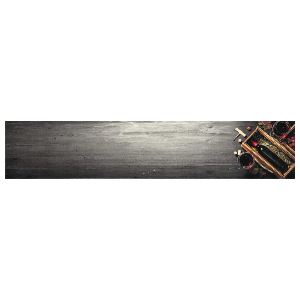 mosható boros üveg mintás bársony konyhai szőnyeg 60x300 cm