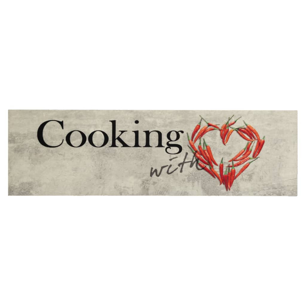 cooking feliratos mosható bársony konyhaszőnyeg 45 x 150 cm