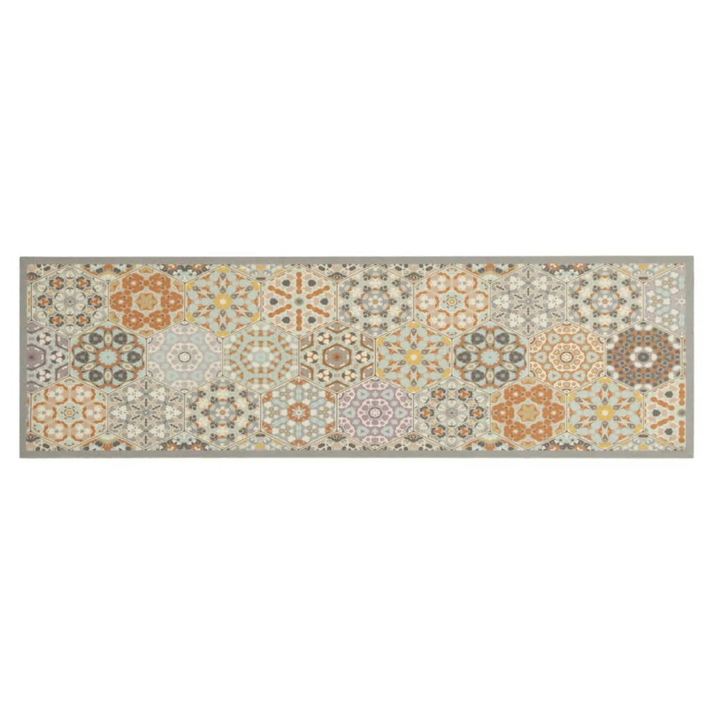 mosható hatszögletű pasztell bársony konyhaszőnyeg 45x150 cm