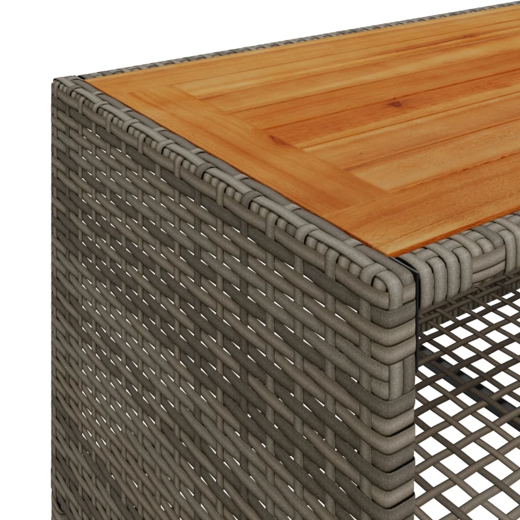 4 részes szürke polyrattan kerti ülőgarnitúra párnákkal