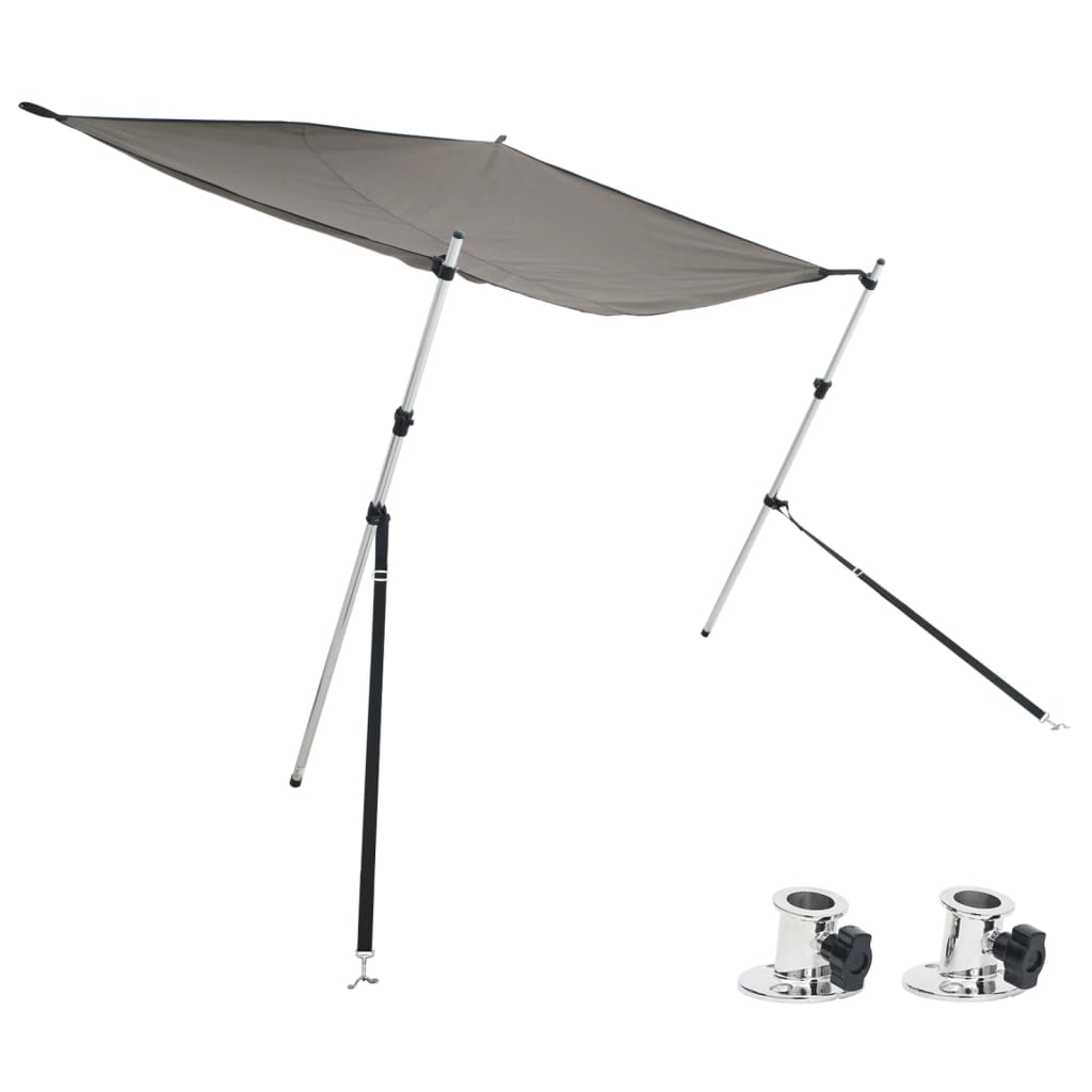 antracit T-alakú árnyékolóhosszabbító 170x170x(113-182,5) cm