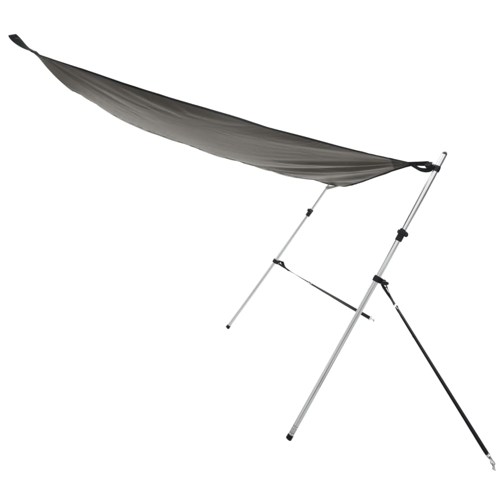 antracit T-alakú árnyékolóhosszabbító 170x170x(113-182,5) cm