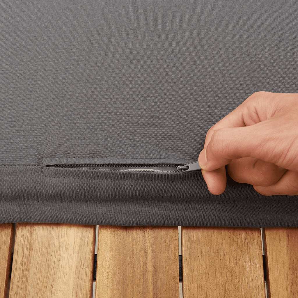8 részes szürke polyrattan kerti ülőgarnitúra párnákkal