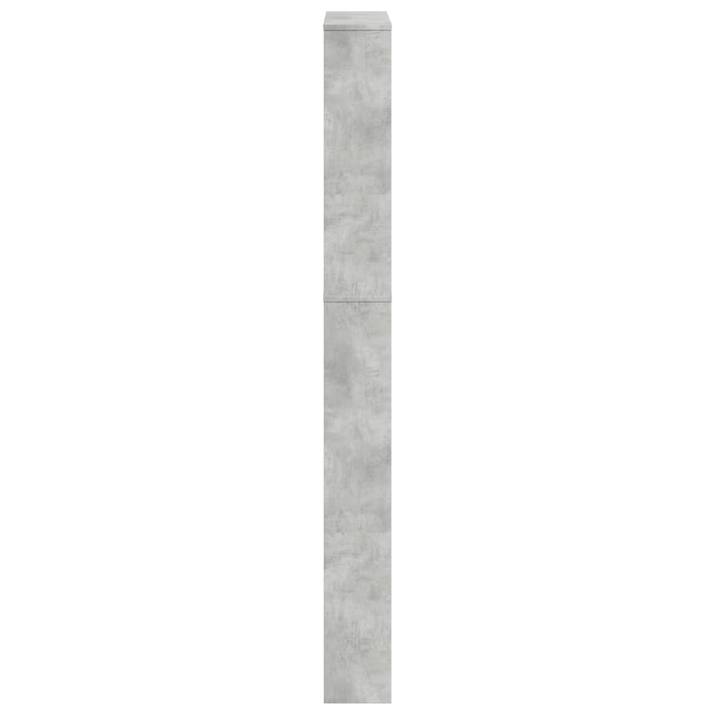 betonszürke 5 szintes cipőszekrény tükörrel 63 x 17 x 169,5 cm