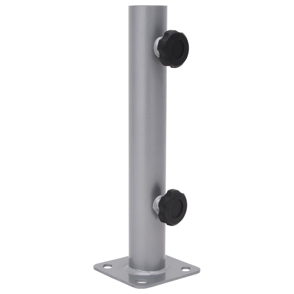 ezüstszínű acél napernyőtalp rúdhoz Ø32/34/38 mm