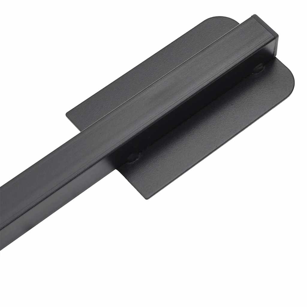 fényes fekete acél összecsukható napernyőtalp rúdhoz Ø38/48 mm