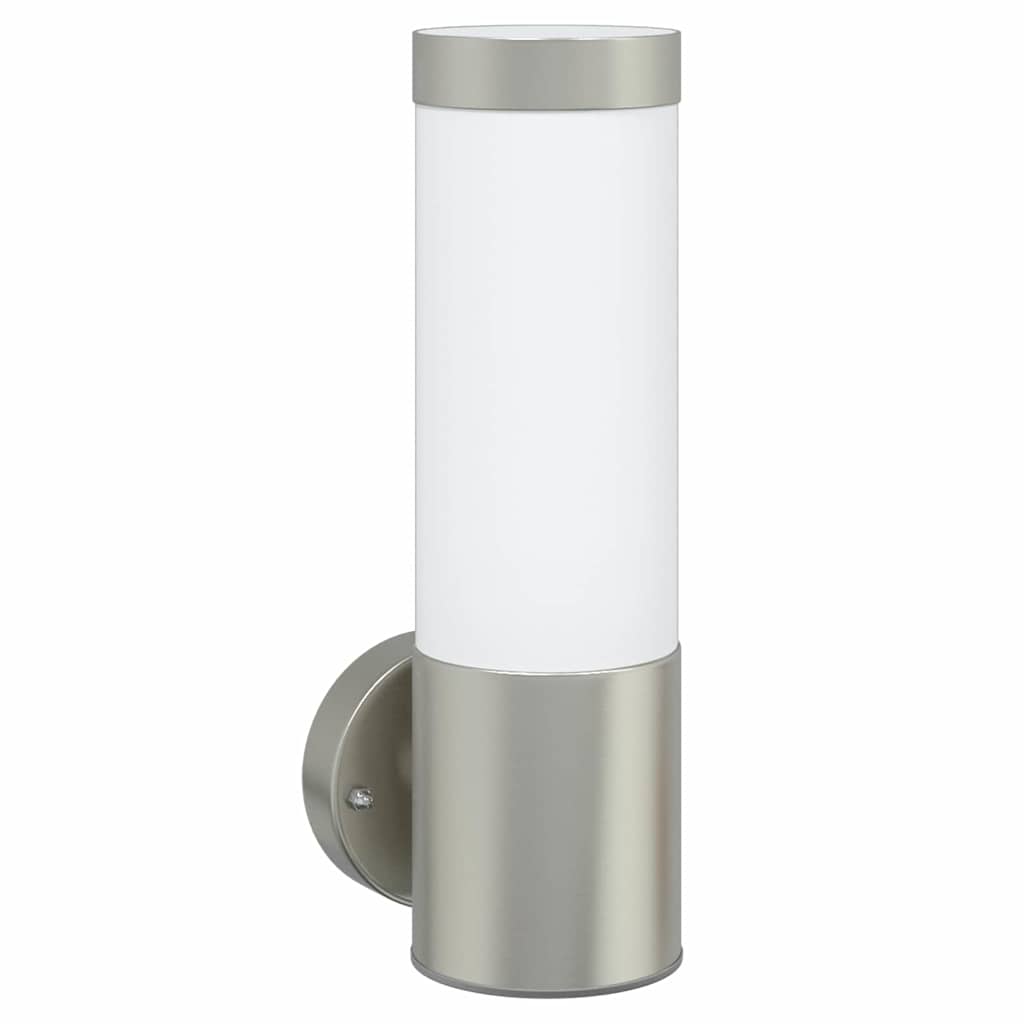 Kültéri Fali Lámpa 2 pcs Ezüst 12 x 8,5 x 27 cm