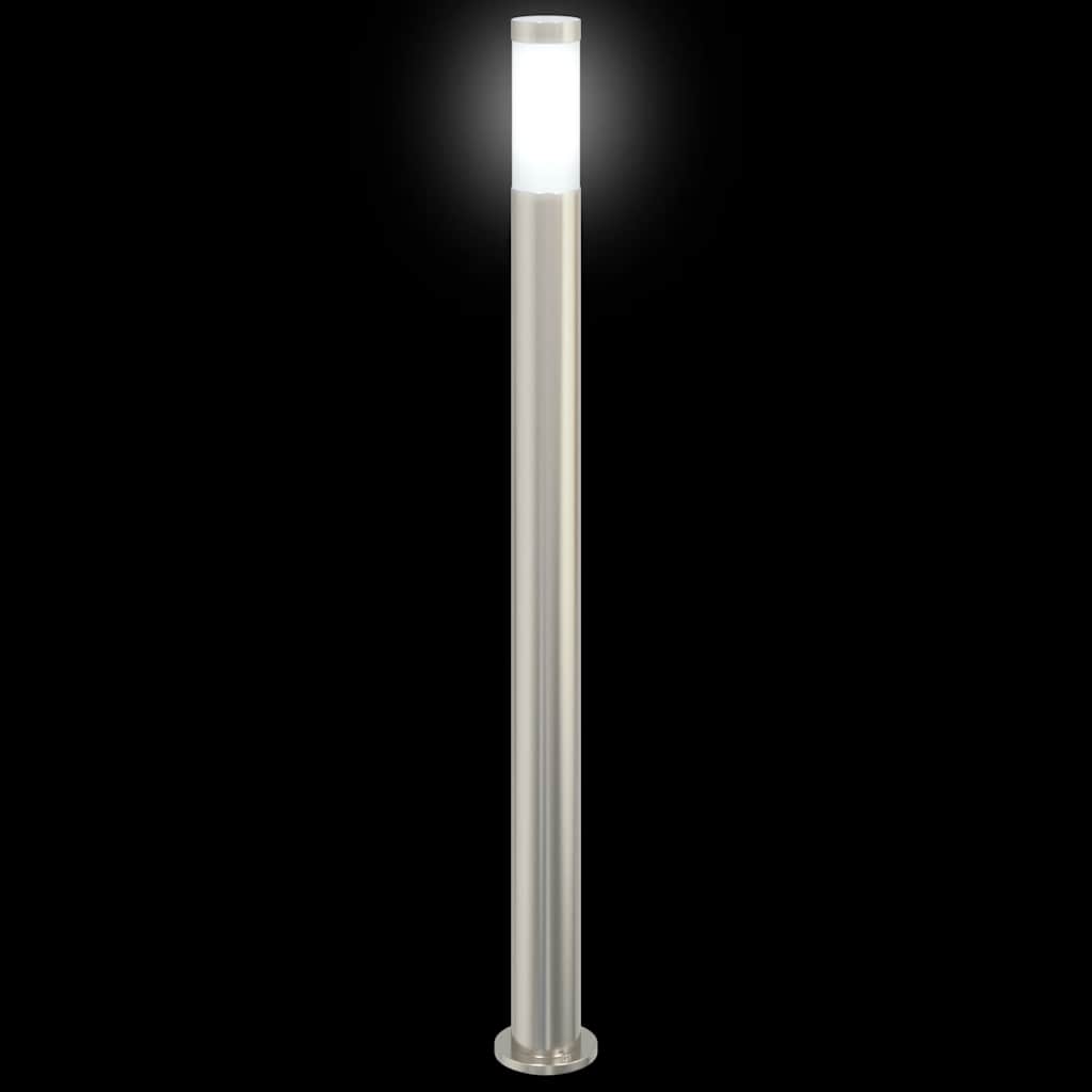 3 db oszloplámpa 110 cm rozsdamentes acél IP44