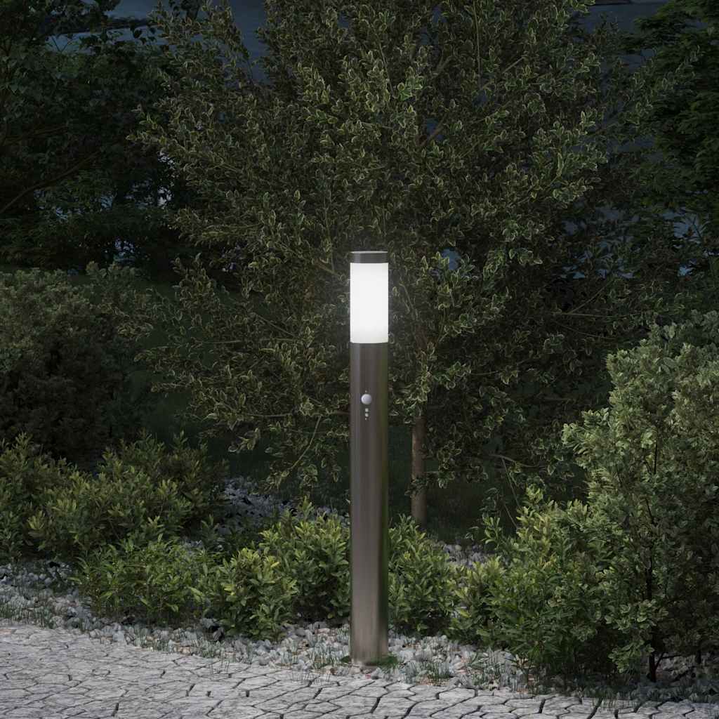 szenzoros oszloplámpa 80 cm rozsdamentes acél IP44