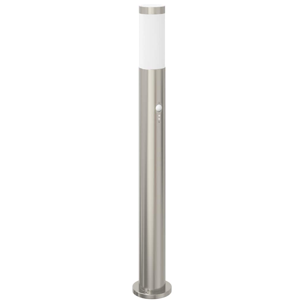 3 db szenzoros oszloplámpa 80 cm rozsdamentes acél IP44