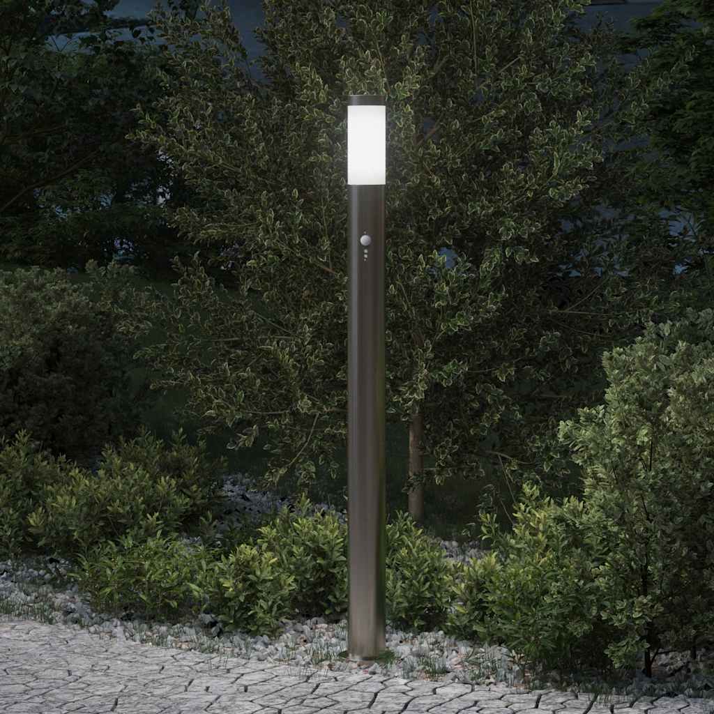 szenzoros oszloplámpa 110 cm rozsdamentes acél IP44