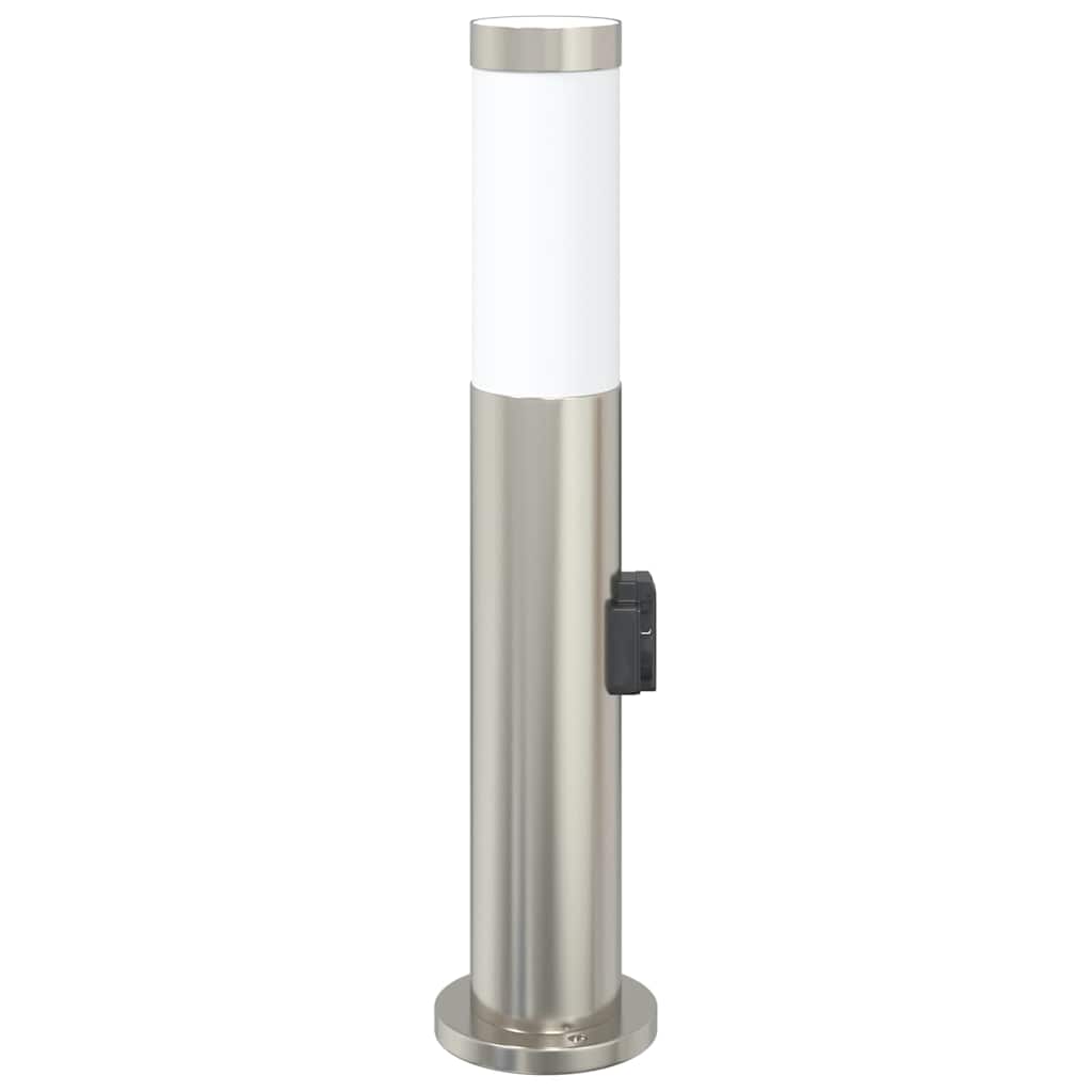 120 cm rozsdamentes acél oszloplámpa konnektorral IP44