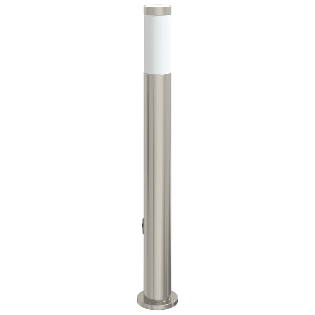 80 cm rozsdamentes acél oszloplámpa konnektorral IP44
