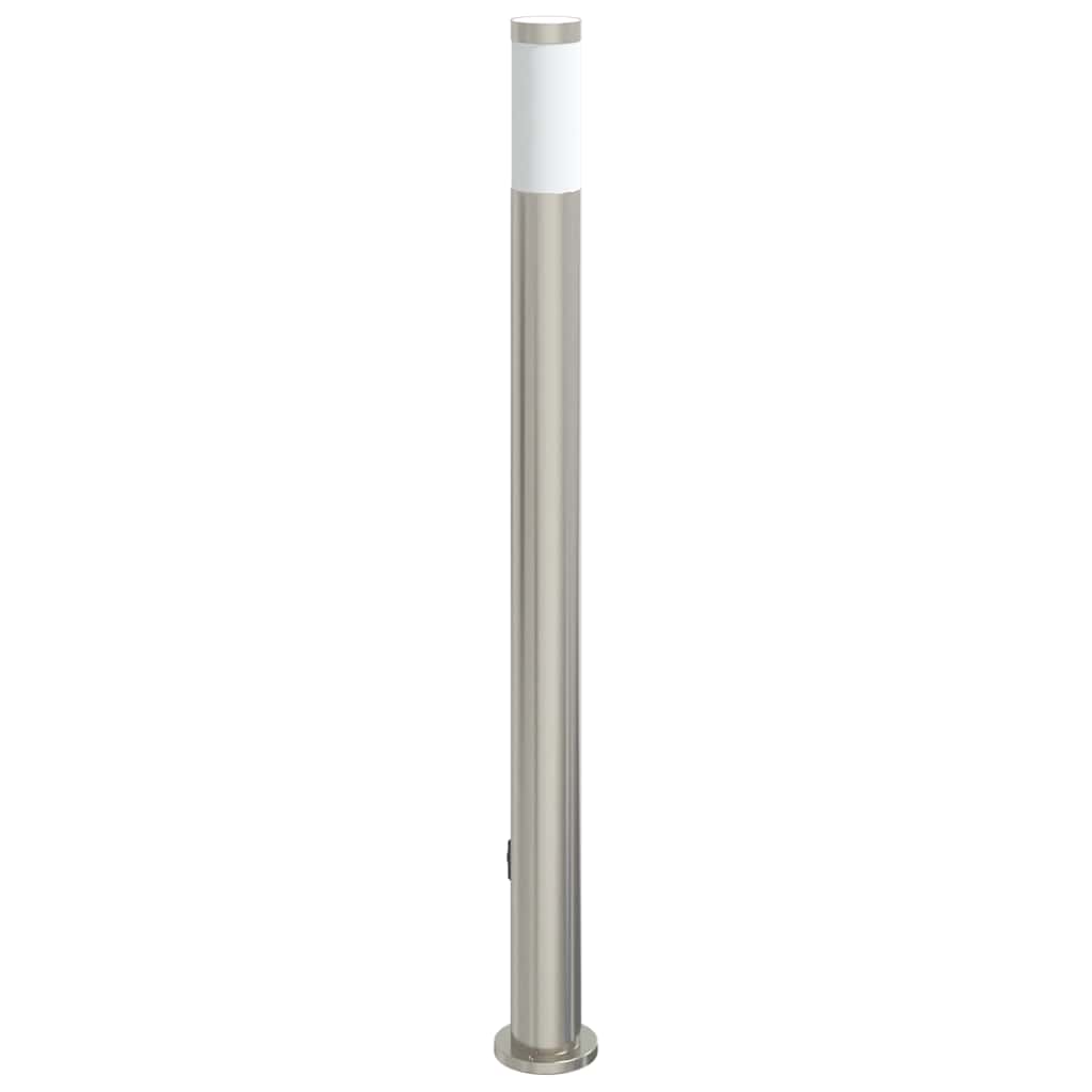 110 cm rozsdamentes acél oszloplámpa konnektorral IP44