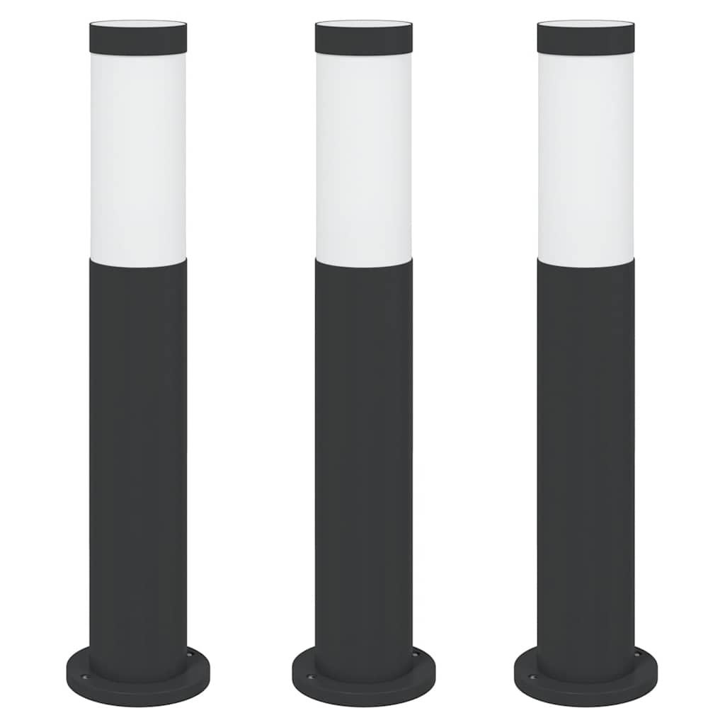 3 db kültéri lámpa 50 cm rozsdamentes acél IP44