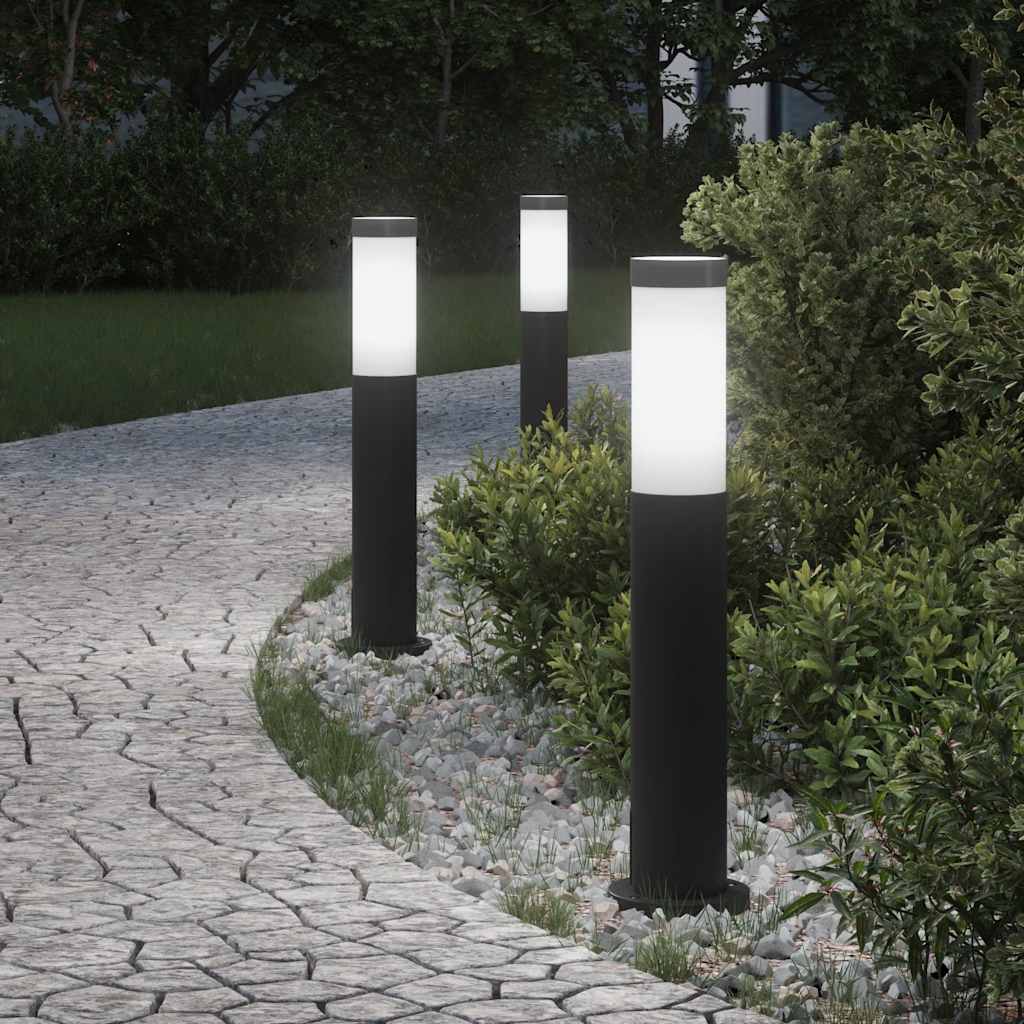 3 db kültéri lámpa 50 cm rozsdamentes acél IP44
