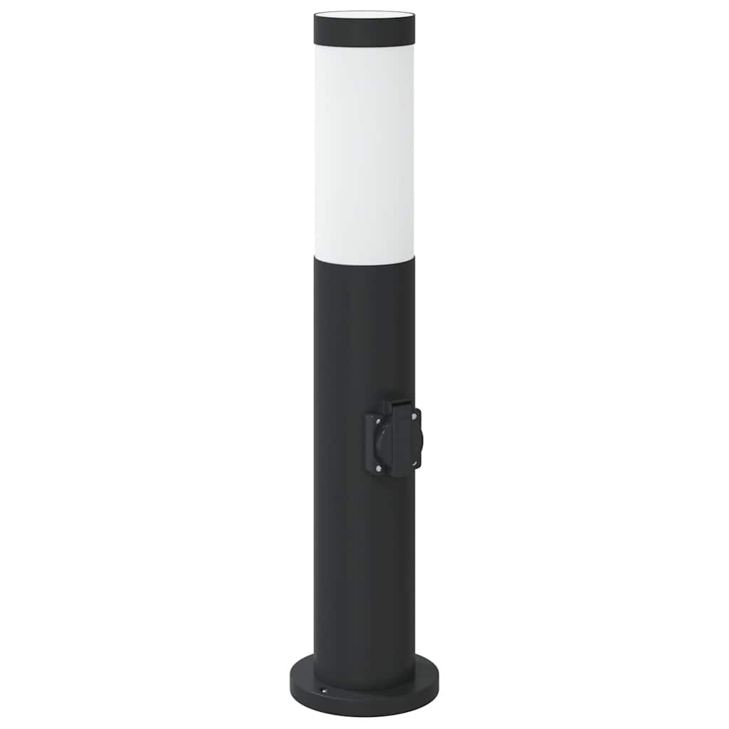 120 cm rozsdamentes acél oszloplámpa konnektorral IP44