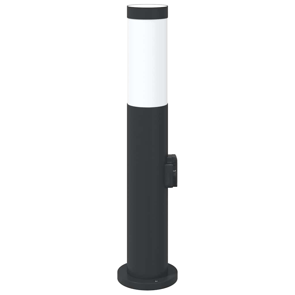 120 cm rozsdamentes acél oszloplámpa konnektorral IP44
