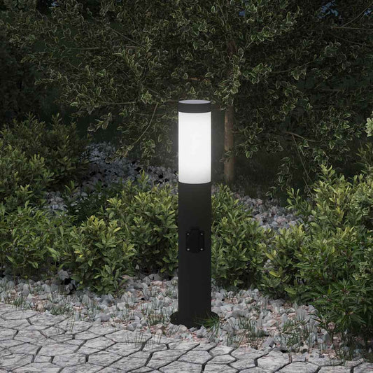 120 cm rozsdamentes acél oszloplámpa konnektorral IP44
