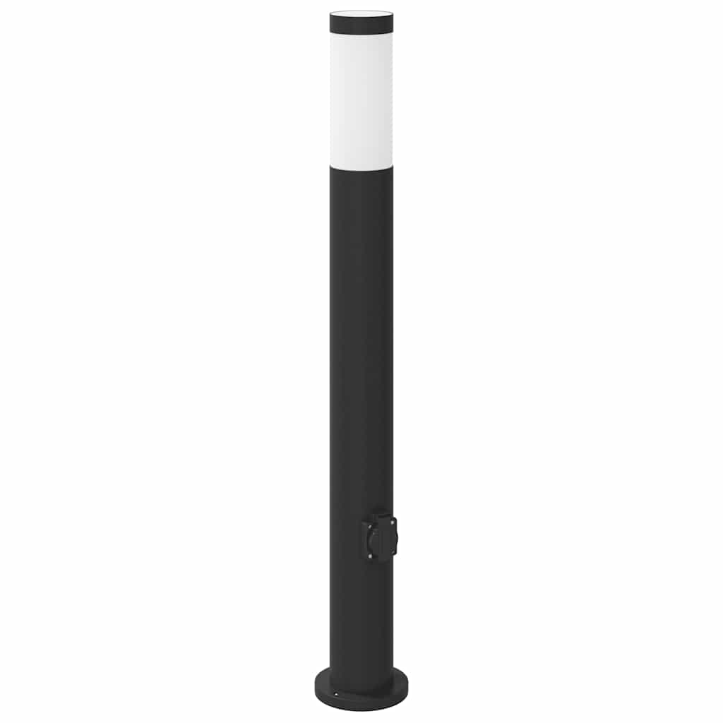 80 cm rozsdamentes acél oszloplámpa konnektorral IP44