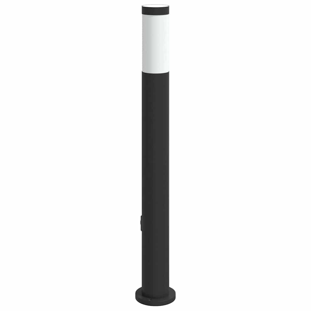 80 cm rozsdamentes acél oszloplámpa konnektorral IP44