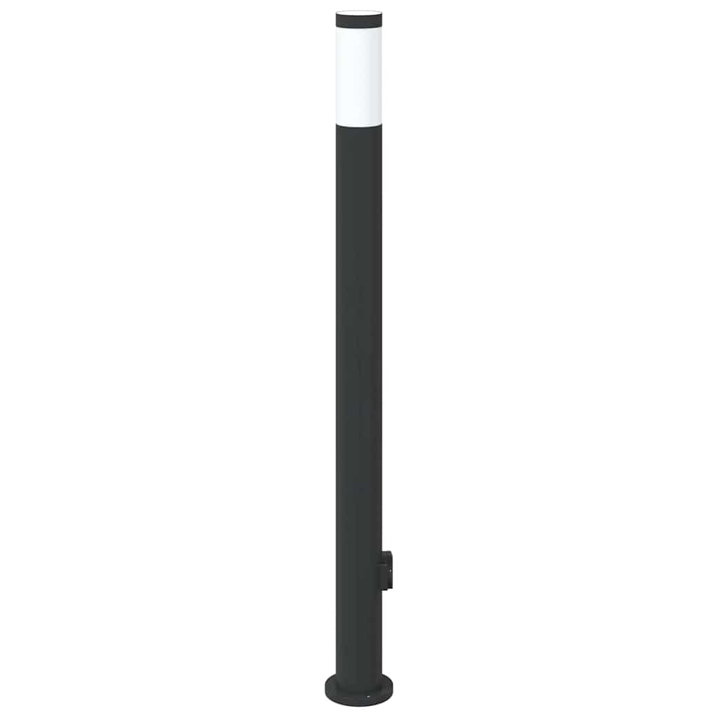 110 cm rozsdamentes acél oszloplámpa konnektorral IP44
