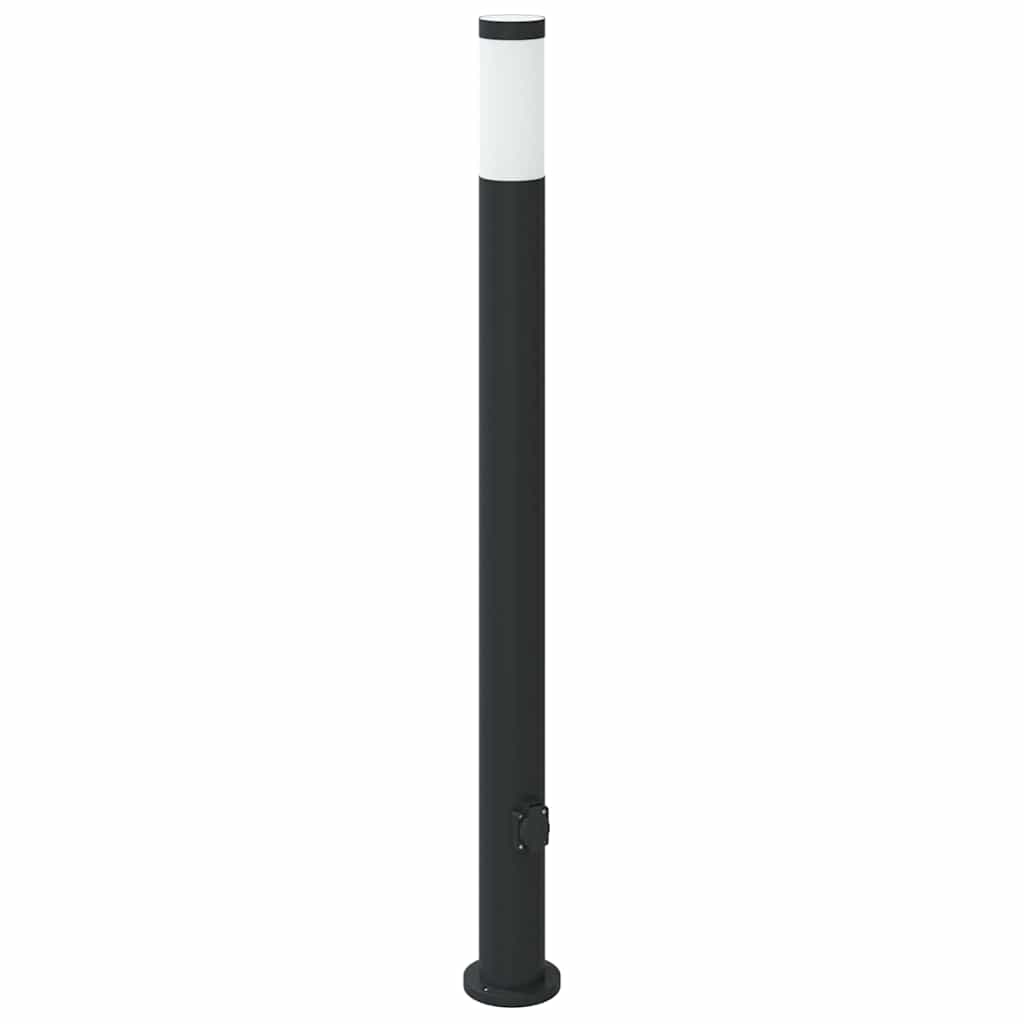 3 db rozsdamentes acélból készült konnektoros oszloplámpa 110 cm IP44