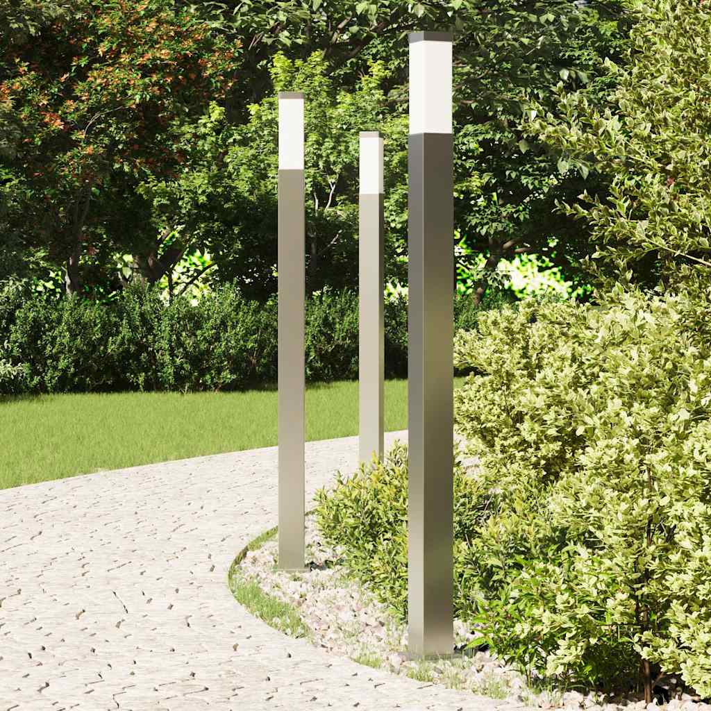 3 db kültéri lámpa 110 cm rozsdamentes acél IP44
