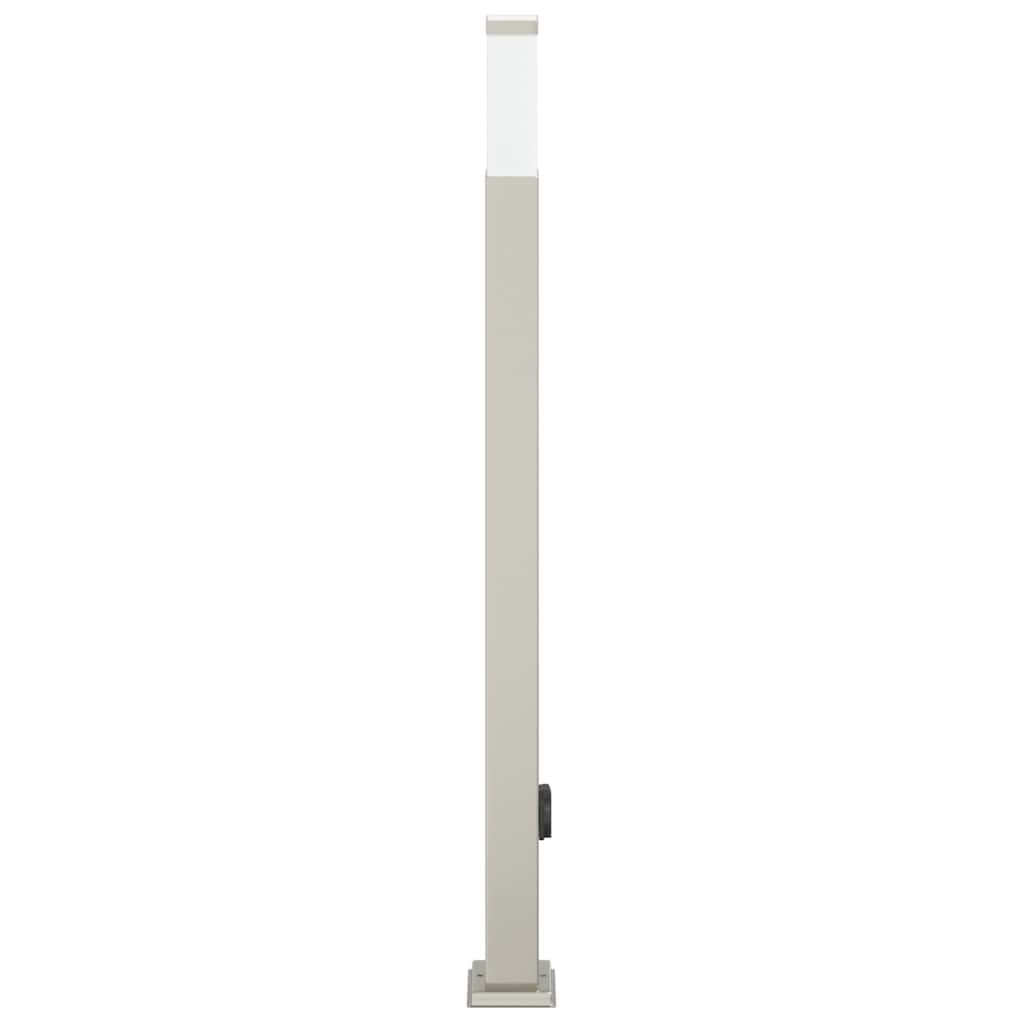 110 cm rozsdamentes acél oszloplámpa konnektorral IP44