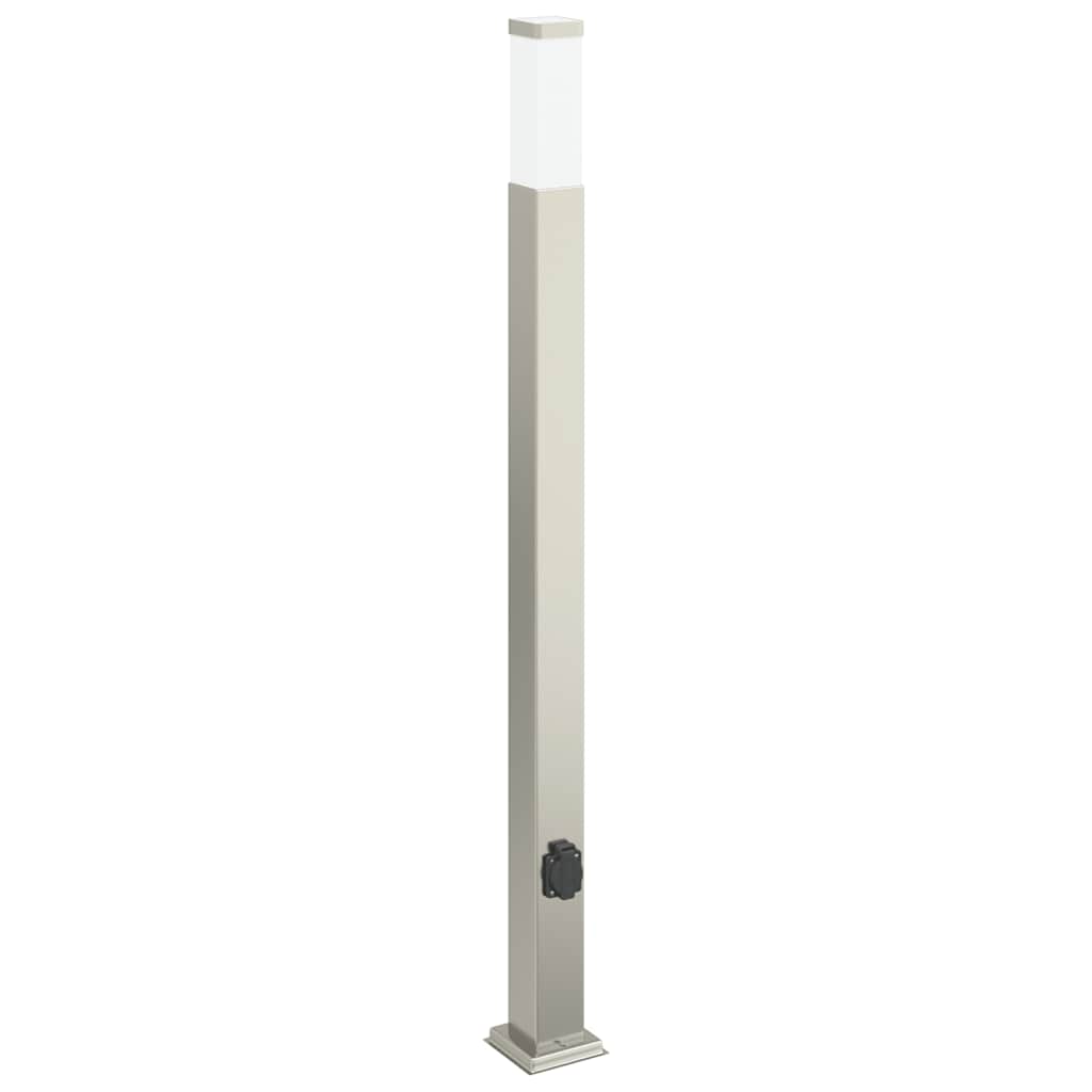 3 db kültéri lámpa konnektorral 110 cm rozsdamentes acél IP44
