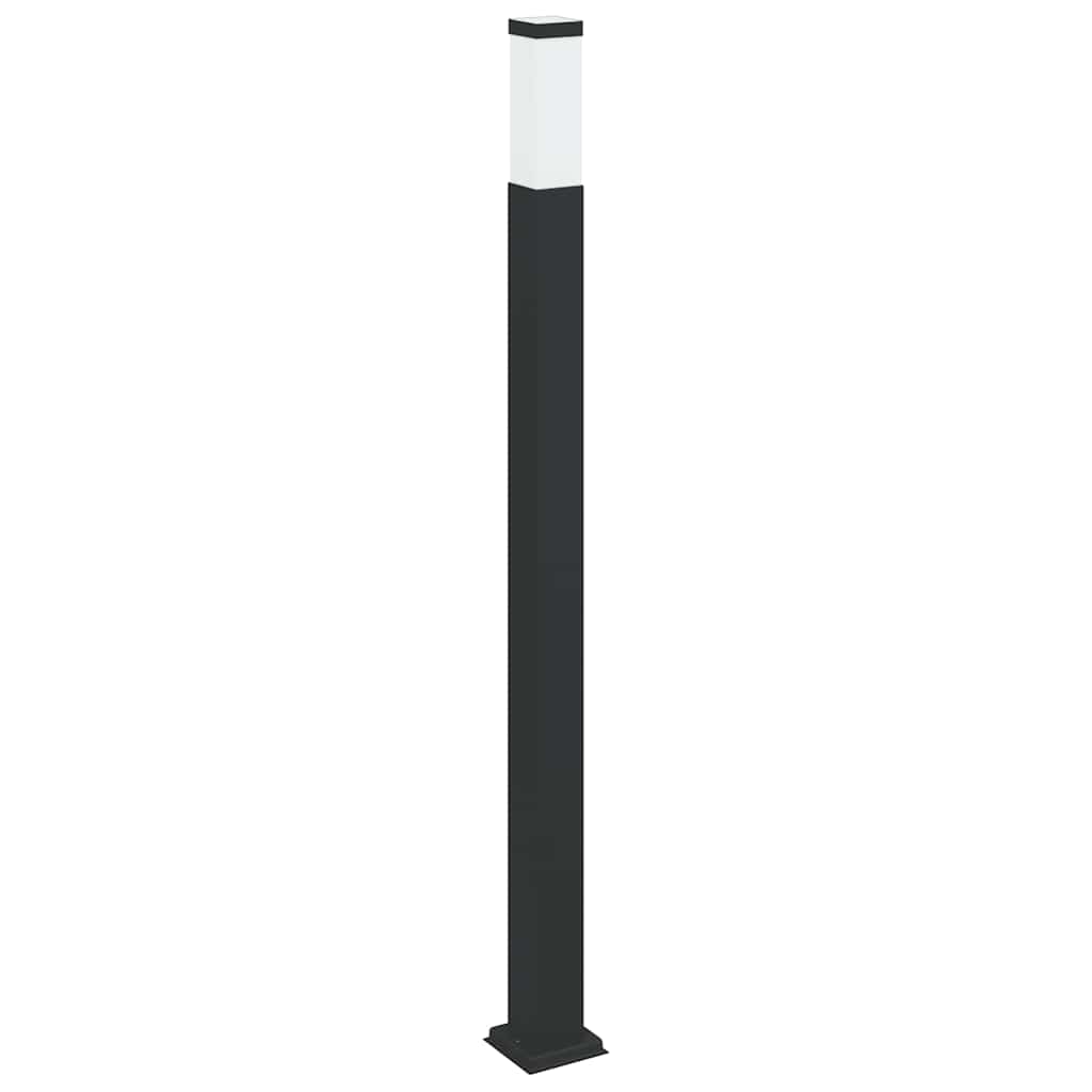 3 db oszloplámpa 110 cm fekete IP44