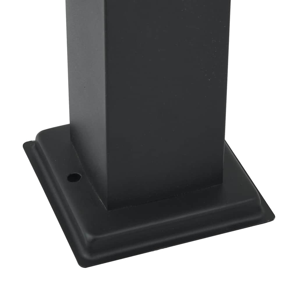 3 db szenzoros oszloplámpa 80 cm fekete IP44