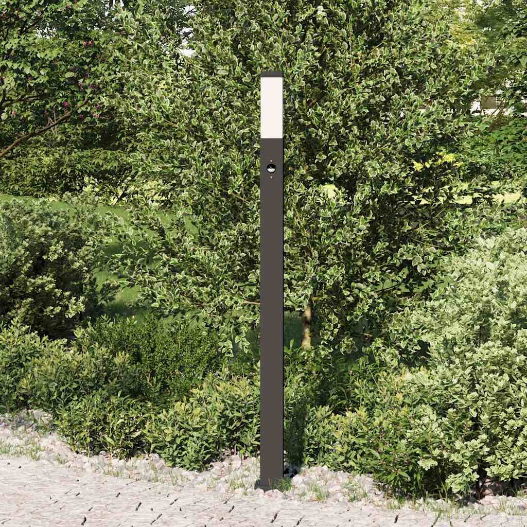 szenzoros oszloplámpa 110 cm fekete IP44