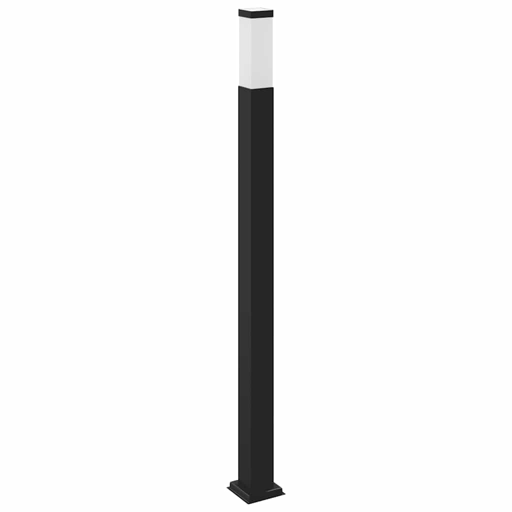 oszloplámpa konnektorral 110 cm fekete IP44