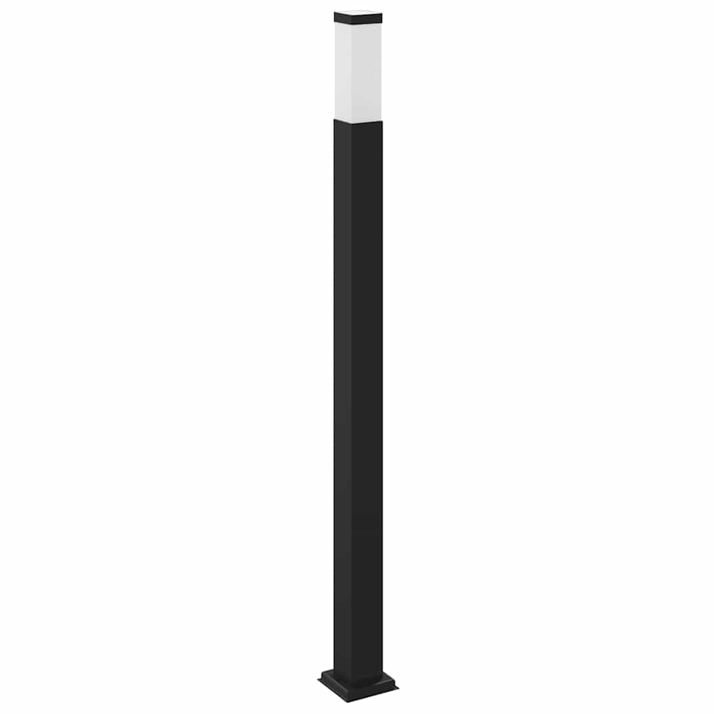 szenzoros fali tartóoszlop lámpa 110 cm fekete IP44