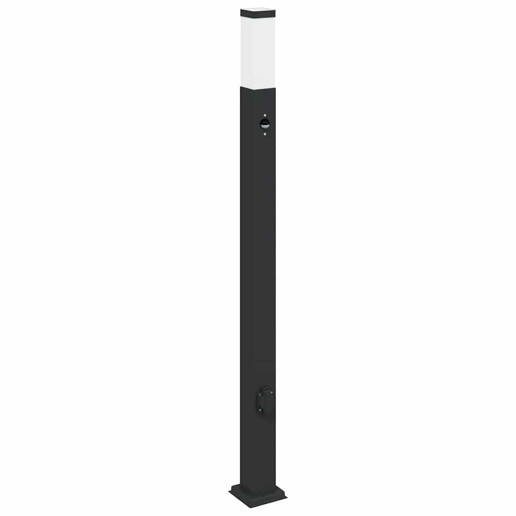 3 db szenzoros fekete oszlop alakú lámpa 110 cm IP44