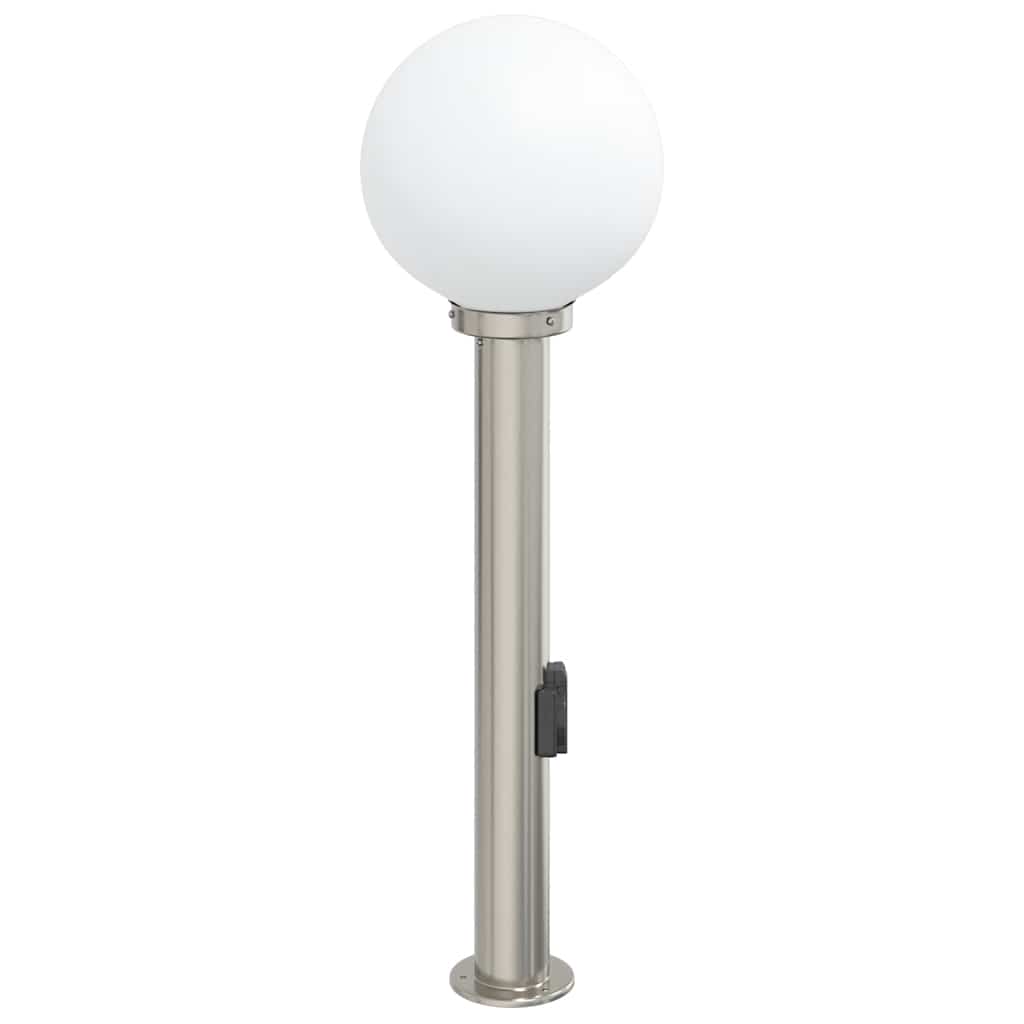 80 cm rozsdamentes acél oszloplámpa konnektorral IP44