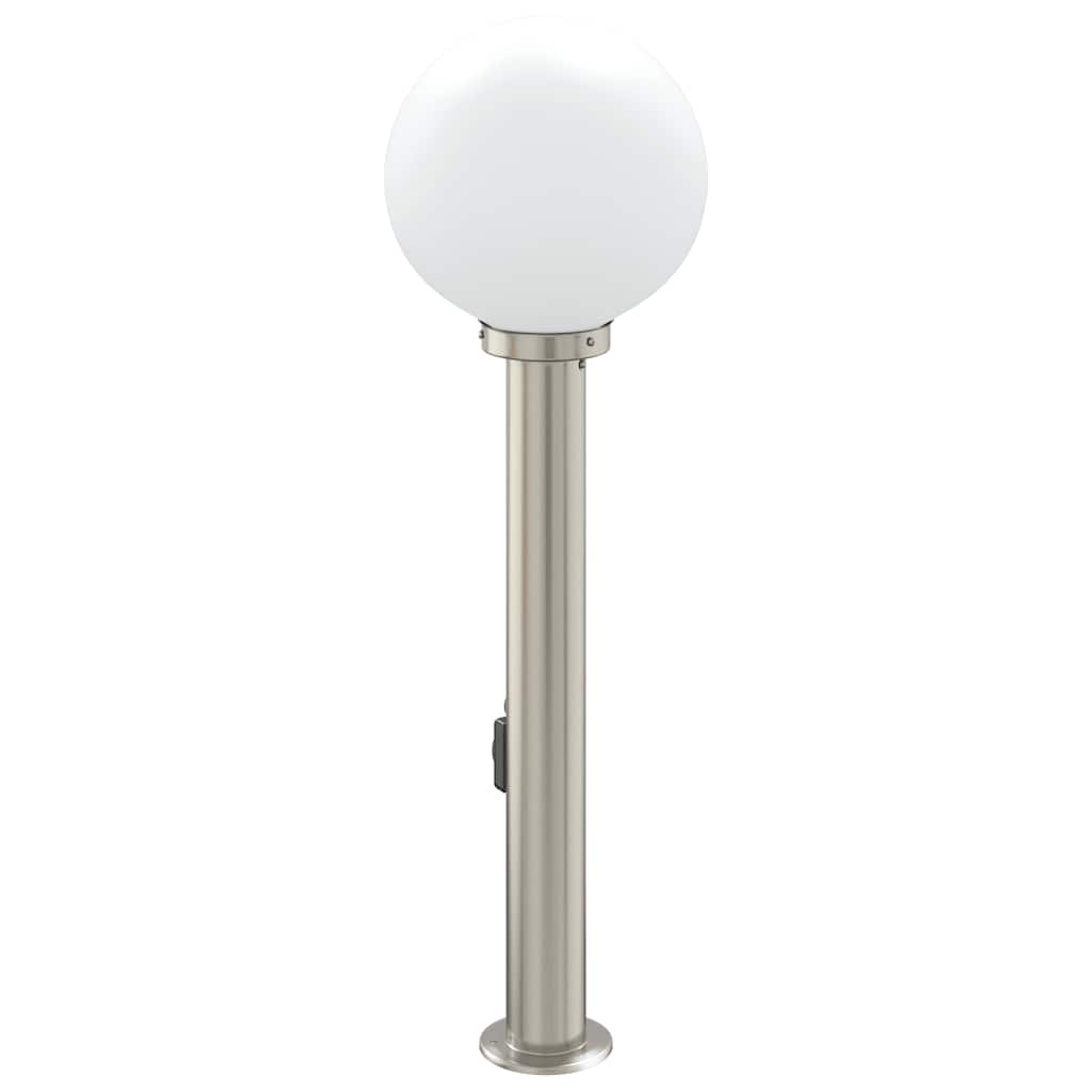 80 cm rozsdamentes acél oszloplámpa konnektorral IP44